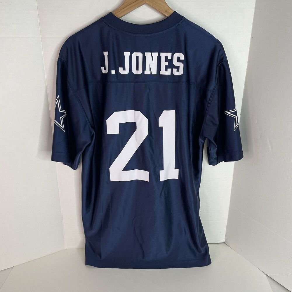 Julius Jones Dallas Cowboys Jersey, Medium, Dark Blue, #21, Retro
